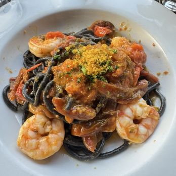 Osteria Mamma - Black Linguine allo Scoglio - Italian Near Me - Los Angeles, California Osteria Mamma - Black Linguine allo Scoglio - Italian Near Me - Los Angeles, California