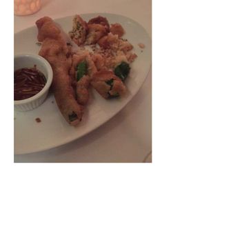 Jar - Squash Blossoms! Horrible. Batter was so thick and also raw and gooey on the inside! - New American Near Me - Los Angeles, California Jar - Squash Blossoms! Horrible. Batter was so thick and also raw and gooey on the inside! - New American Near Me - Los Angeles, California