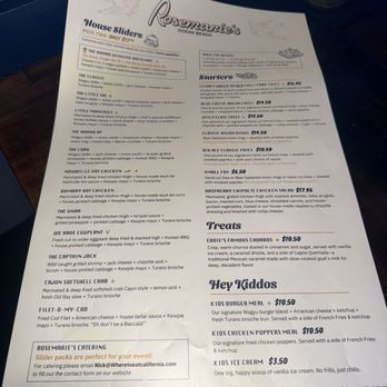 Rosemarie's Buns and Brews - Menu - Burgers Near Me - San Diego, California Rosemarie's Buns and Brews - Menu - Burgers Near Me - San Diego, California