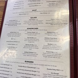 Patty's Down the Road - Menu