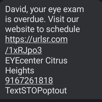 EYEcenter Optometric - Spend your money some where else. - Optometrists Near Me - Citrus Heights, California