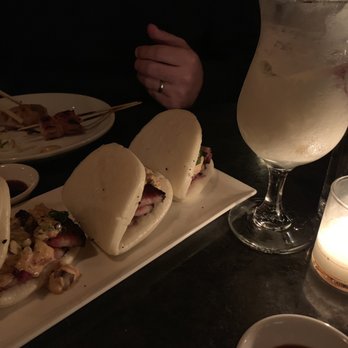 Double Knot - Pastrami bao buns (plate) and Monkey Fist (drink). - Sushi Bars Near Me - Philadelphia, Pennsylvania Double Knot - Pastrami bao buns (plate) and Monkey Fist (drink). - Sushi Bars Near Me - Philadelphia, Pennsylvania