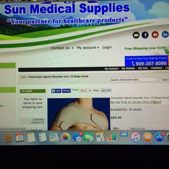 Sun Medical Supplies - The price for the shoulder support was cheaper online. Ripoff pic #1 - Medical Supplies Near Me - Redlands, California