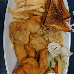 a plate of fried fish and fries a plate of fried fish and fries