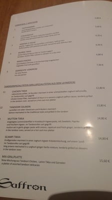 Menu photo 5 Saffron Heidelberg, BW Menu photo 5 Saffron Heidelberg, BW