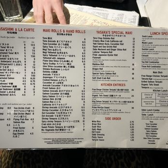 Sushi Yasaka - Menu - Japanese Near Me - New York, New York