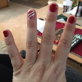 Nail Envy - Cool candy cane gel nails! - Nail Salons Near Me - Cheektowaga, New York Nail Envy - Cool candy cane gel nails! - Nail Salons Near Me - Cheektowaga, New York