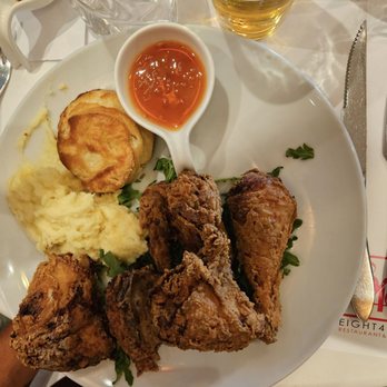 Eight4Nine - Fried Chicken and mashed potatoes - New American Near Me - Palm Springs, California Eight4Nine - Fried Chicken and mashed potatoes - New American Near Me - Palm Springs, California