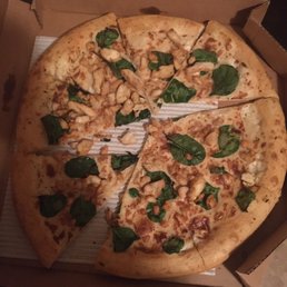 Supposed to be chicken w/Alfredo sauce and roasted spinach where is the Alfredo sauce would give 0star Supposed to be chicken w/Alfredo sauce and roasted spinach where is the Alfredo sauce would give 0star