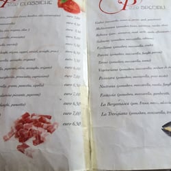 Almici dei F.lli Prisco - Menù