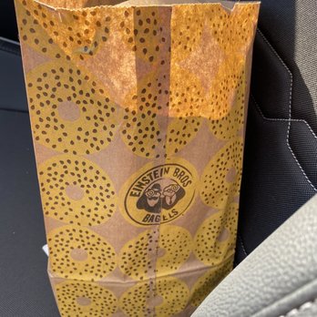 Einstein Bros. Bagels - Blueberry bagel, dog treats, and the Eggel sous-vide egg bagel. - Bagels Near Me - Franklin, Tennessee