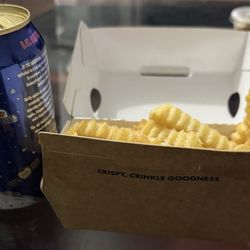 Shake Shack Boulder - $7.00+ Parmesan fries which was about 20-30 lightly sprinkled cries. Can for size reference. SERIOUSLY over-priced by $5.