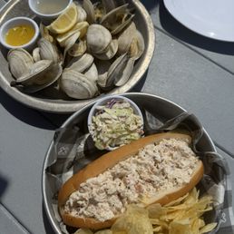Steamers and crab roll Steamers and crab roll