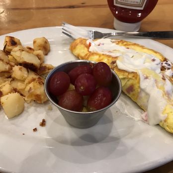 First Watch - The works with potatoes and fruit instead of toast. Really good made just like I asked - Cafes Near Me - Omaha, Nebraska First Watch - The works with potatoes and fruit instead of toast. Really good made just like I asked - Cafes Near Me - Omaha, Nebraska