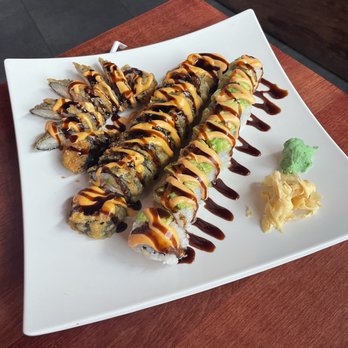 Aroma Restaurant & Sushi - From Left to Right- Sunday Morning, volcano roll, and phoenix - Sushi Bars Near Me - Cincinnati, Ohio Aroma Restaurant & Sushi - From Left to Right- Sunday Morning, volcano roll, and phoenix - Sushi Bars Near Me - Cincinnati, Ohio