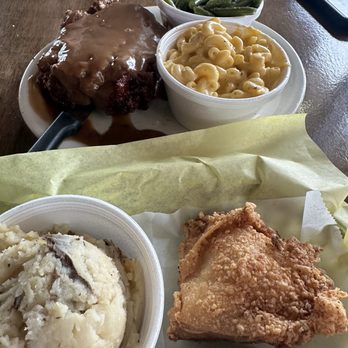 Mr. C's Chicken & Waffles - Meatloaf, fried chicken, mashed potatoes, Mac and cheese and green beans - Breakfast & Brunch Near Me - Live Oak, Texas Mr. C's Chicken & Waffles - Meatloaf, fried chicken, mashed potatoes, Mac and cheese and green beans - Breakfast & Brunch Near Me - Live Oak, Texas