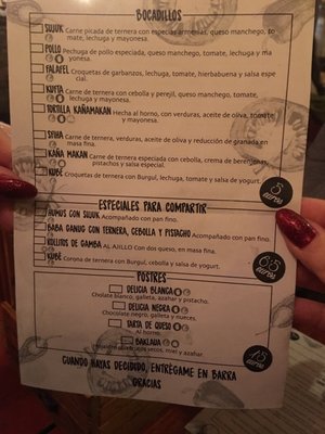 Menu photo 1 Kaña Makan Valencia, V