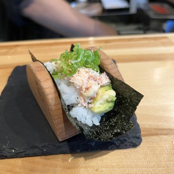 Sugo Hand Roll Bar - Crab and avocado - Sushi Bars Near Me - Seattle, Washington Sugo Hand Roll Bar - Crab and avocado - Sushi Bars Near Me - Seattle, Washington