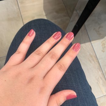 Edgy Nails & Spa - Regular gel manicure with color 42 - Nail Salons Near Me - Riverside, California