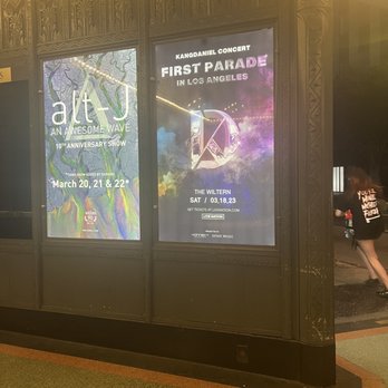 The Wiltern - Poster out front - Music Venues Near Me - Los Angeles, California