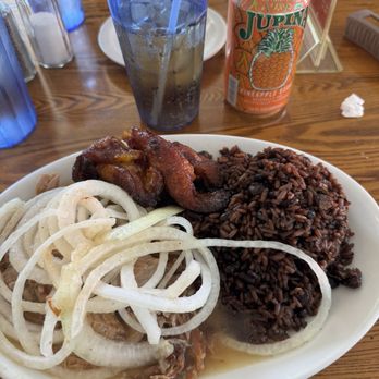 Versailles - #1 Lechon Asado (Cuban Style Roasted Pork) Moros Y Cristianos (Brown Rice) - Cuban Near Me - Los Angeles, California