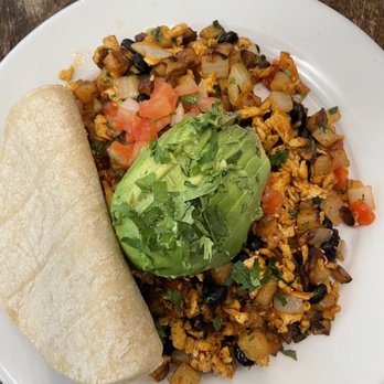 Blu Jam Cafe - My favorite menu item- Spicy Vegan Tex Mex Tofu Hash!!! - Breakfast & Brunch Near Me - Sherman Oaks, California Blu Jam Cafe - My favorite menu item- Spicy Vegan Tex Mex Tofu Hash!!! - Breakfast & Brunch Near Me - Sherman Oaks, California