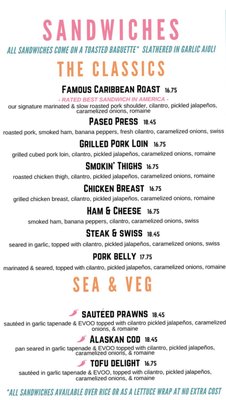 Menu photo 2 Paseo Seattle, WA Menu photo 2 Paseo Seattle, WA