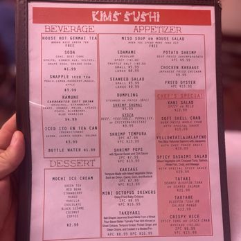 Kim's Sushi - Menu - Sushi Bars Near Me - West Orange, New Jersey Kim's Sushi - Menu - Sushi Bars Near Me - West Orange, New Jersey