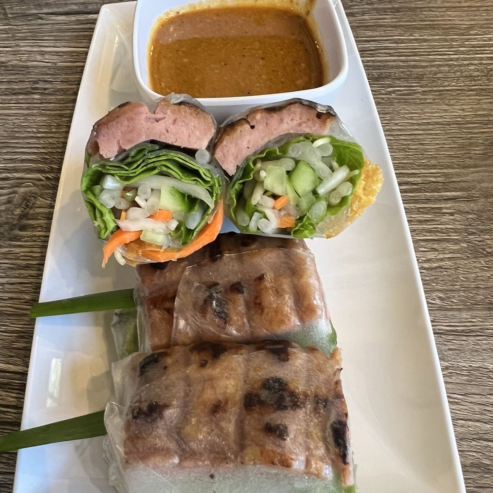 Pho Leo & Grill - Burned rolls. Asked for no bean sprouts but there they are. - Vietnamese Near Me - San Diego, California
