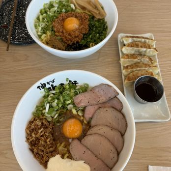 Kajiken - Homura Aburasoba  Roasted Beef Aburasoba  Pan Seared Gyoza - Ramen Near Me - Elk Grove, California