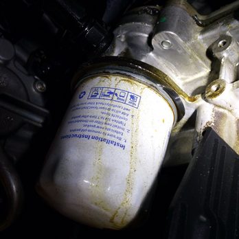 Lube Center Plus - Here is the oil filter as is after blow out leak! Really, they should double check a filter installation. - Auto Repair Near Me - Henderson, Nevada