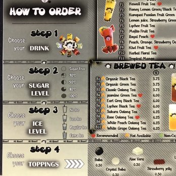 Hi BoBa - How to Order. CUSTOM SUGAR OPTIONS. - Bubble Tea Near Me - Albuquerque, New Mexico
