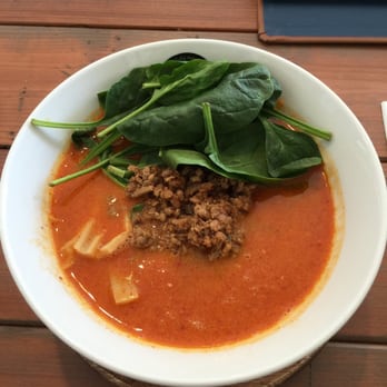 Junpuu - Tan tan ramen, spicy level 5 because I'm not sure what 'HOT' is here. - Ramen Near Me - Honolulu, Hawaii Junpuu - Tan tan ramen, spicy level 5 because I'm not sure what 'HOT' is here. - Ramen Near Me - Honolulu, Hawaii