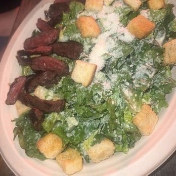 Magic 13 Brewing - Cesar salad with steak - Breweries Near Me - Miami, Florida