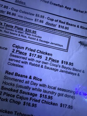 Menu photo 2 Coop's Place New Orleans, LA