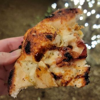 123 Farm - Pear & Prosciutto Pizza with caramelized onions, arugula, mozzarella, herb oil sauce, and balsamic reduction. Lavender Festival 2024. - Farmers Market Near Me - Cherry Valley, California