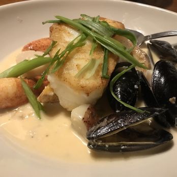 Fish Bones Grill - Atlantic Fisherman's Stew. The cod could've been a bit more tender. - New American Near Me - Lewiston, Maine Fish Bones Grill - Atlantic Fisherman's Stew. The cod could've been a bit more tender. - New American Near Me - Lewiston, Maine