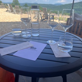 Crimson Lane Vineyards - View from patio. - Wineries Near Me - Linden, Virginia Crimson Lane Vineyards - View from patio. - Wineries Near Me - Linden, Virginia