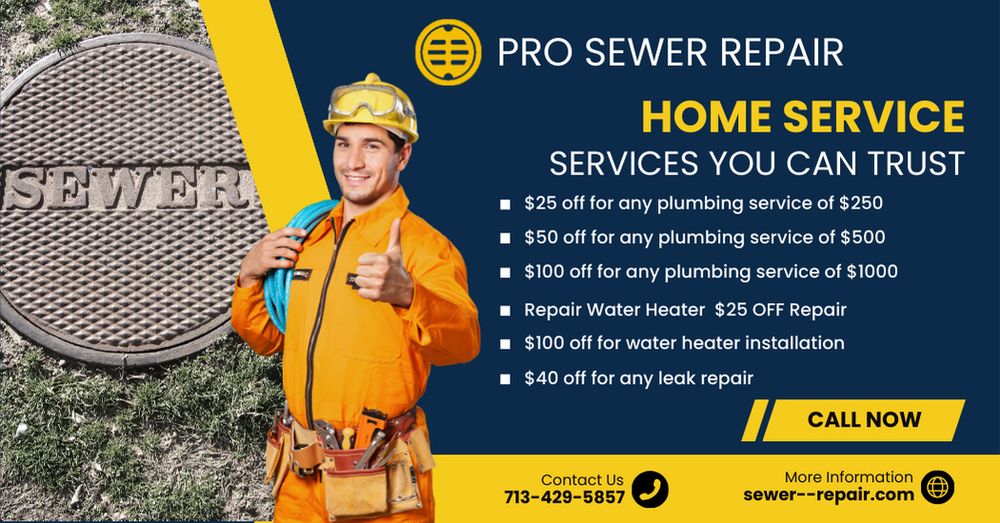Slide of Sewer Line Repair