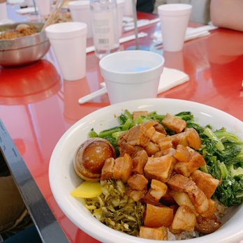 Tainan Bistro - Pork belly rice dish - Taiwanese Near Me - Houston, Texas Tainan Bistro - Pork belly rice dish - Taiwanese Near Me - Houston, Texas