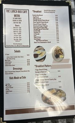 Menu photo 2 The Lunchbox Cafe Canton, NC