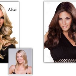 Chicago Hair Extensions Salon - Chicago Hair Extensions-Weft Before After Example.