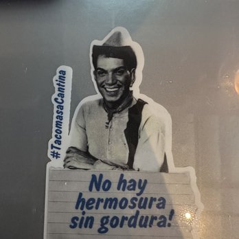 Tacomasa - Cute stickers on the tables - Tacos Near Me - Cypress, California Tacomasa - Cute stickers on the tables - Tacos Near Me - Cypress, California