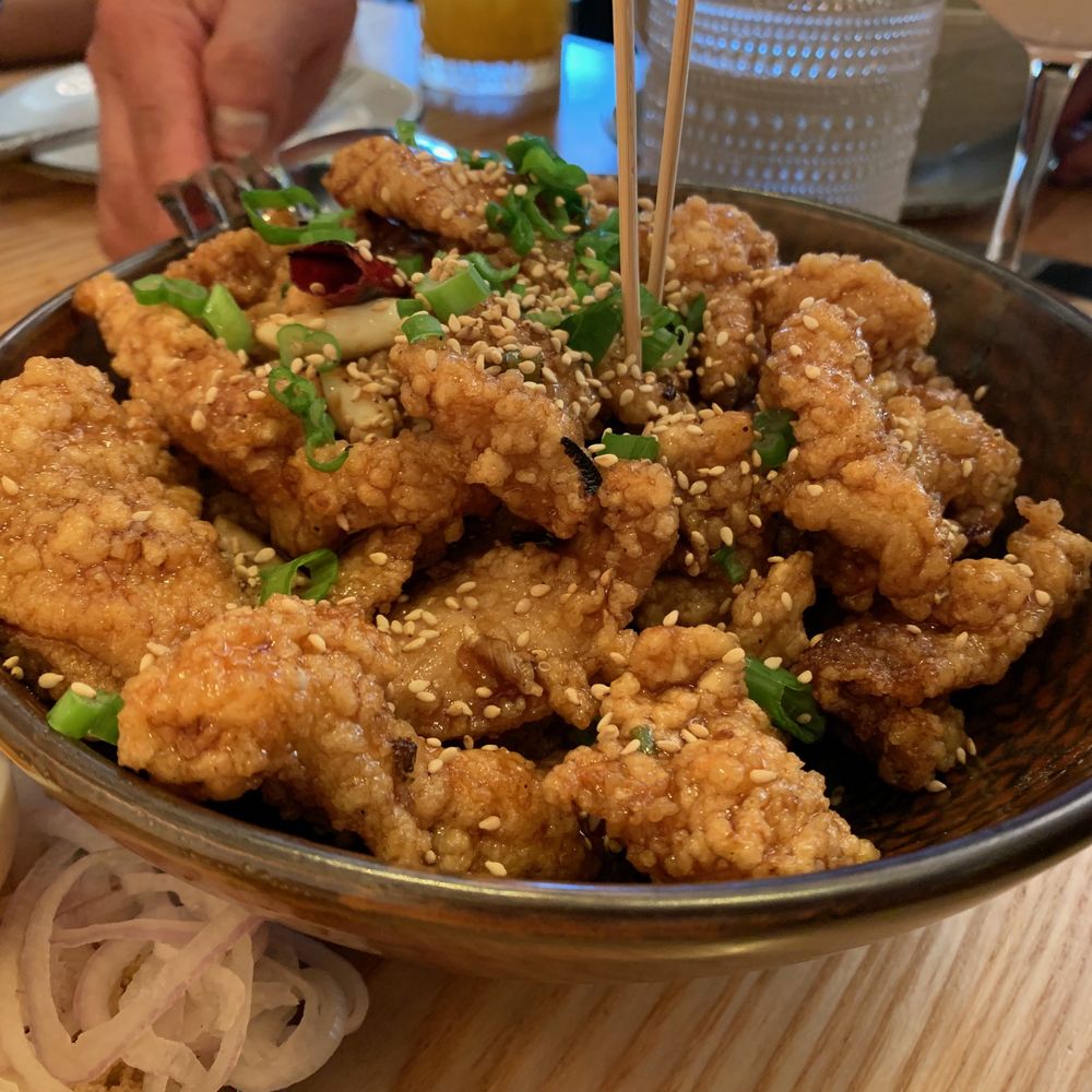 Burma Love - B.F.C. - Burmese Fried Chicken with Sesame Seeds and Sweet Heat - Burmese Near Me - Menlo Park, California Burma Love - B.F.C. - Burmese Fried Chicken with Sesame Seeds and Sweet Heat - Burmese Near Me - Menlo Park, California