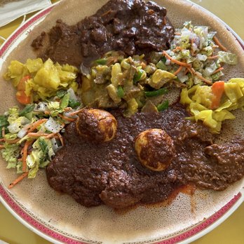 Lucy Ethiopian Restaurant - Meat Combo for Two - Ethiopian Near Me - Los Angeles, California Lucy Ethiopian Restaurant - Meat Combo for Two - Ethiopian Near Me - Los Angeles, California