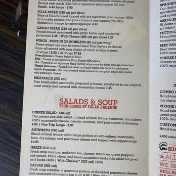 Pizza Factory - Menu pg. 1 - Pizza Near Me - Payson, Arizona Pizza Factory - Menu pg. 1 - Pizza Near Me - Payson, Arizona