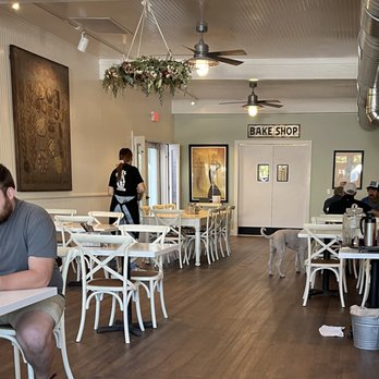 The Baker's Table - a man sitting at a table - Bakeries Near Me - Santa Ynez, California