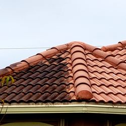 Atlantis Pressure Washing - Beautiful restoration of a tiled roof.