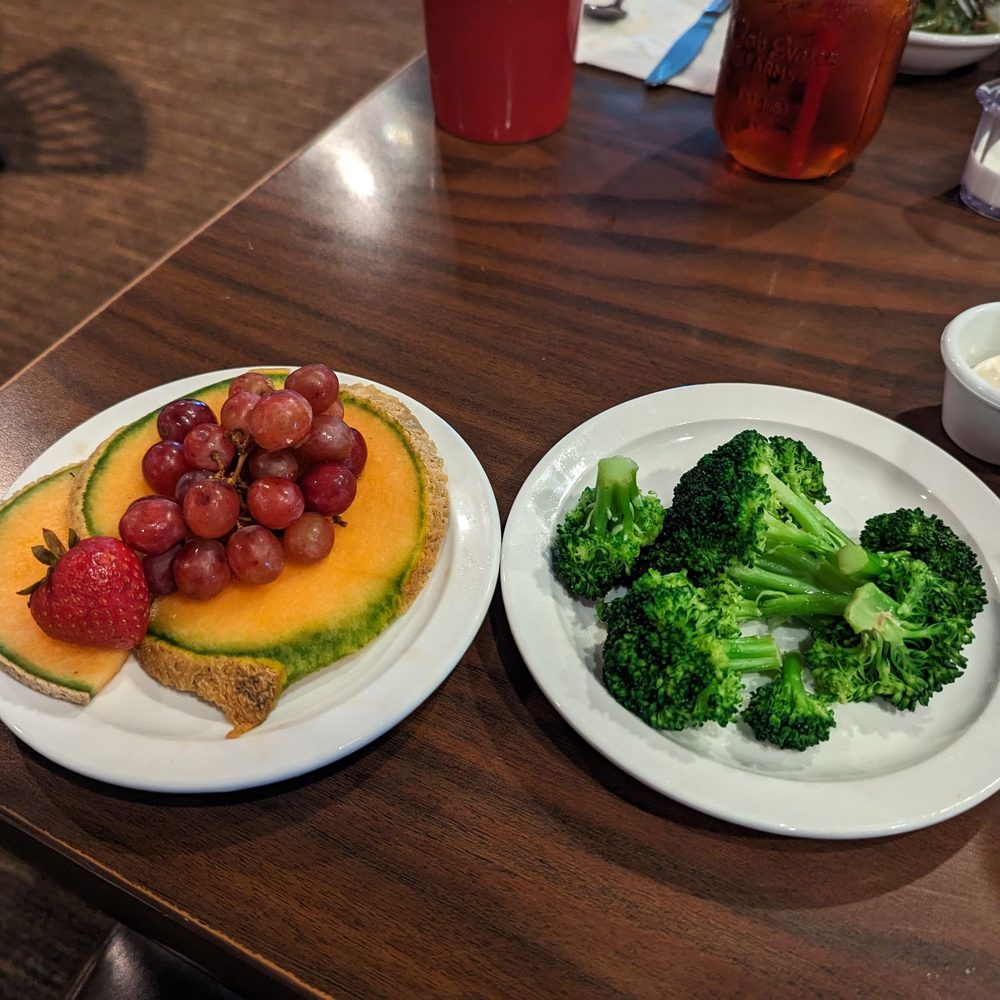 My fruit plate from Eastgate Bob Evans