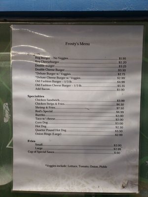 Menu photo 7 Frosty's Dixon, CA